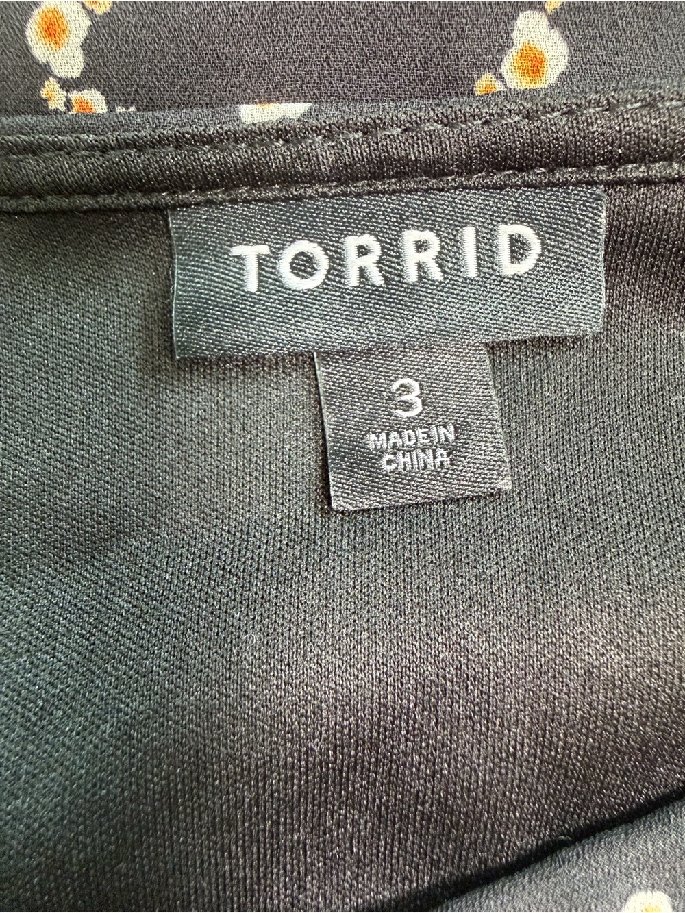Torrid Size 3 Faux Wrap Black Maxi Dress Black Geometric Tie Waist 3/4 Sleeve - Picture 3 of 10